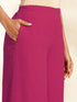Pink Chiffon Woven Design Gathered Co-Ord Set